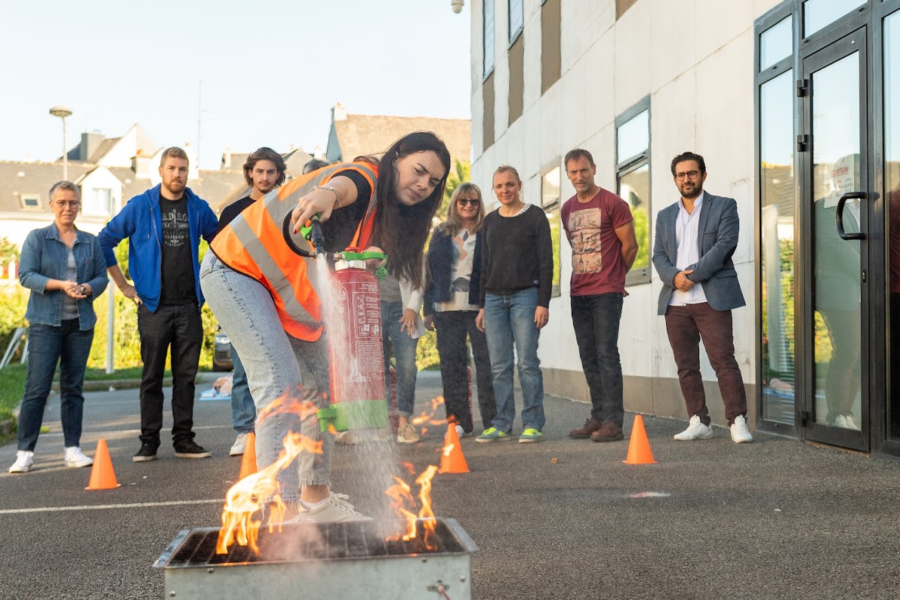 Formation incendie prise en charge AFDAS entreprise