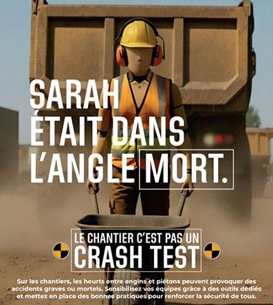 Angles morts et risques de heurts et collisions au travail.