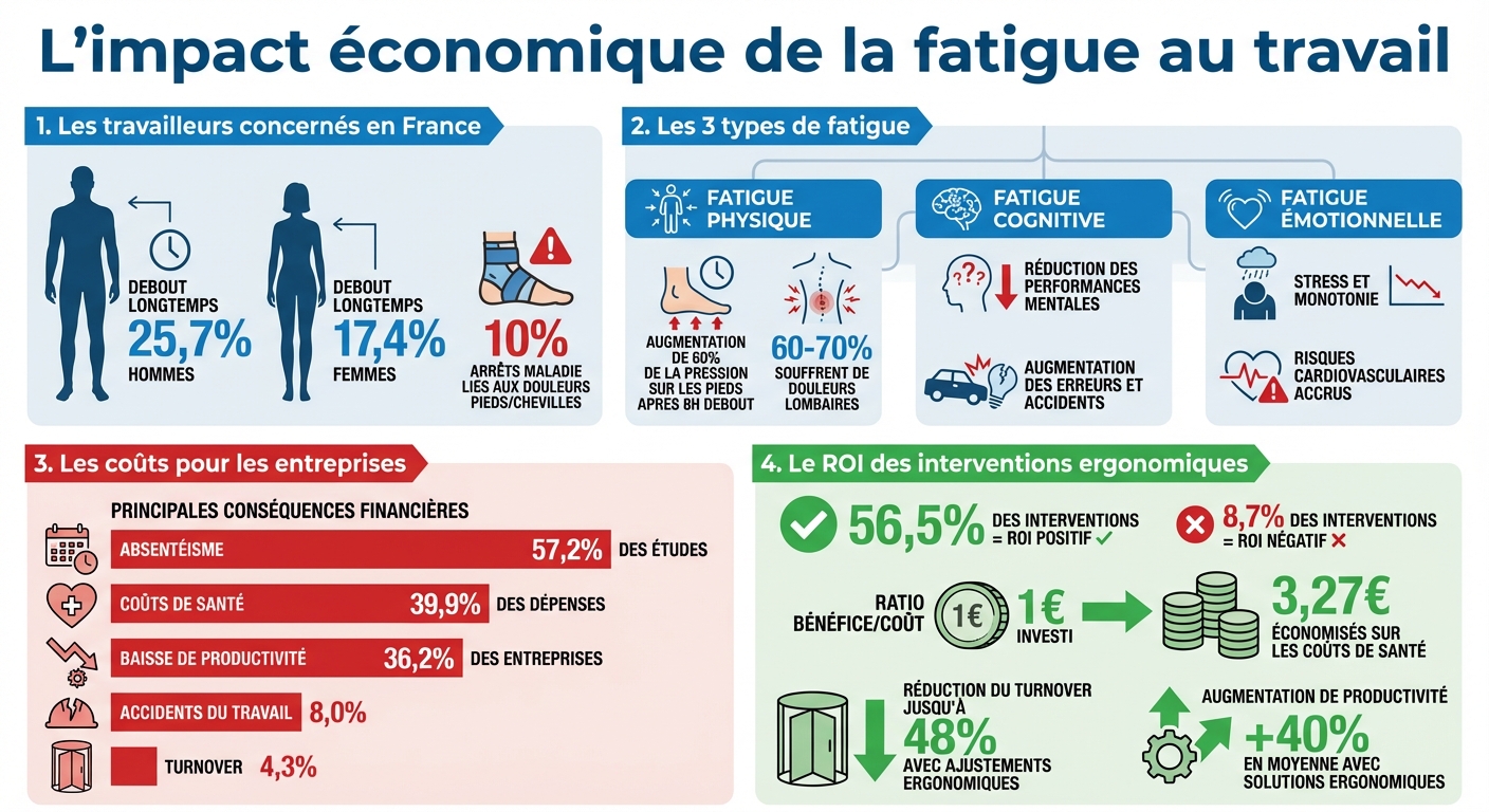 Effets et risques liés à la fatigue physique au travail.