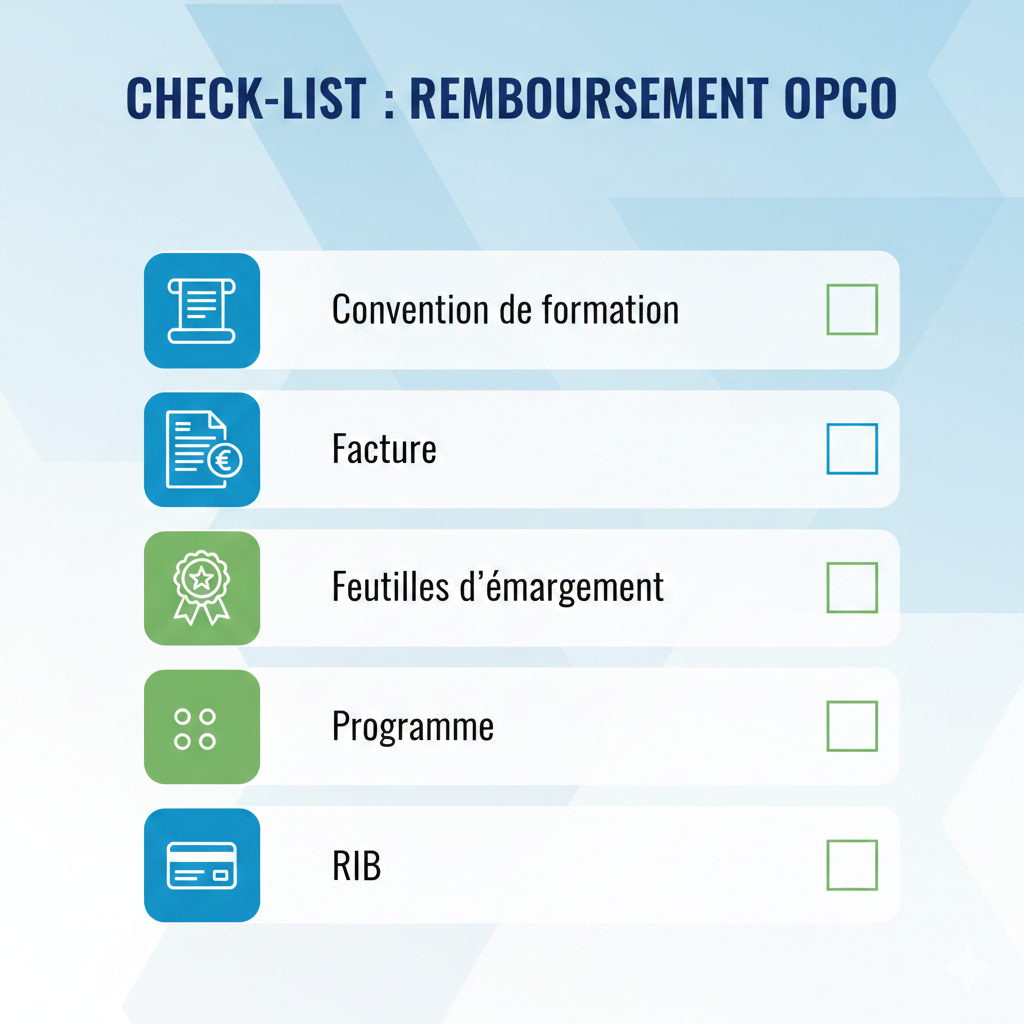 Documents nécessaires pour obtenir le remboursement de vos formations sécurité.