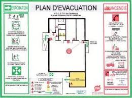Plan évacuation incendie crèche point de rassemblement.
